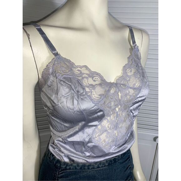 Vintage Nylon Lace Trim Camisole Large - Picture 1 of 6
